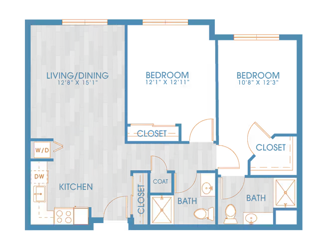 2x2 E 0107 floor plan